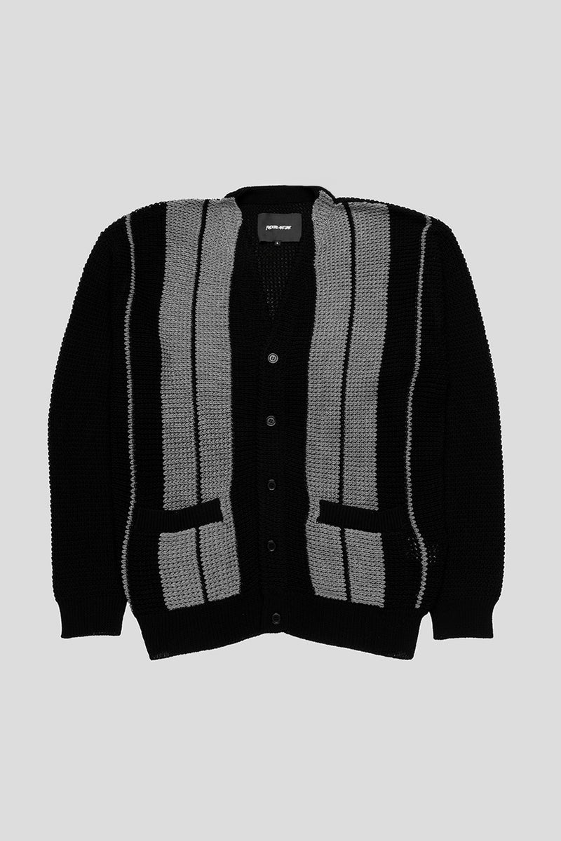 Fucking Awesome School Striped Cardigan 'Black' - CD001-HO23 – Foosh