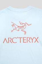 Load image into Gallery viewer, Kragg SL Cotton Bird Word Tee 'Alpine Blue / Stone Red'