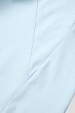 Load image into Gallery viewer, Kragg SL Cotton Bird Word Tee 'Alpine Blue / Stone Red'