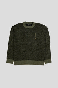 Chunky Rib Crew Knit 'Green'