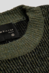 Chunky Rib Crew Knit 'Green'