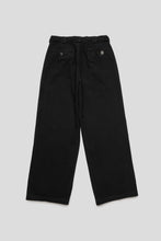 Load image into Gallery viewer, Pleated Work Pant &#39;Jet Black&#39;