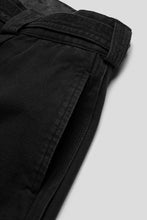 Load image into Gallery viewer, Pleated Work Pant &#39;Jet Black&#39;