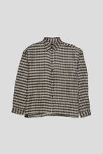 Load image into Gallery viewer, Boxy Longsleeve Shirt &#39;Black White Check&#39;