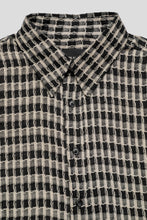 Load image into Gallery viewer, Boxy Longsleeve Shirt &#39;Black White Check&#39;