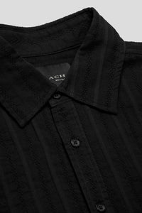 Boxy Short Sleeve Shirt 'Sheer Black'