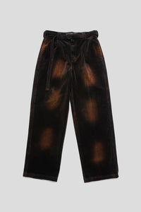 Pleated Work Pant 'Washed Brown'