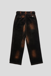 Pleated Work Pant 'Washed Brown'