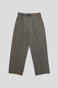 Pleated Work Pant 'Pewter Green'