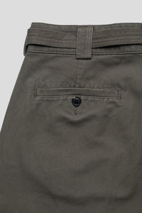 Pleated Work Pant 'Pewter Green'