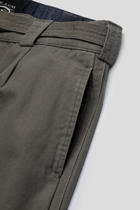 Pleated Work Pant 'Pewter Green'