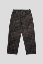 Load image into Gallery viewer, Distressed Plaid Fecke Jeans