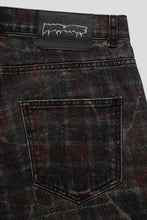 Load image into Gallery viewer, Distressed Plaid Fecke Jeans