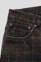 Load image into Gallery viewer, Distressed Plaid Fecke Jeans