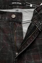Load image into Gallery viewer, Distressed Plaid Fecke Jeans