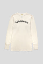 Load image into Gallery viewer, Blackletter Logo Long Sleeve Thermal &#39;White&#39;