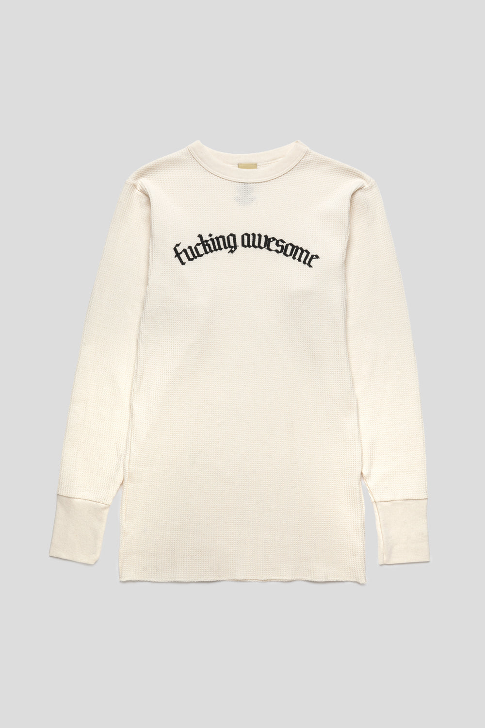 Blackletter Logo Long Sleeve Thermal 'White'