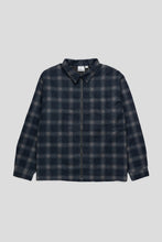 Load image into Gallery viewer, Gramicci Zip-Up Insulated Flannel Shirt 'Navy Shadow Plaid'