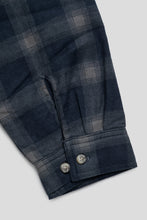 Load image into Gallery viewer, Gramicci Zip-Up Insulated Flannel Shirt 'Navy Shadow Plaid'