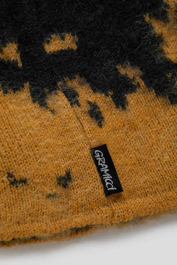 Gramicci Mohair Splatter Beanie 'Safron Splatter'