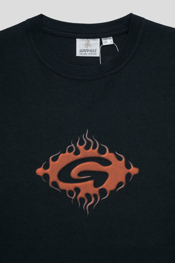 Gramicci Flames Tee 'Vintage Black'