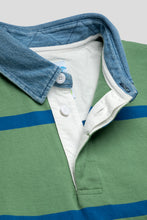 Load image into Gallery viewer, Langdon Rugby Shirt 'Olive / Blue'