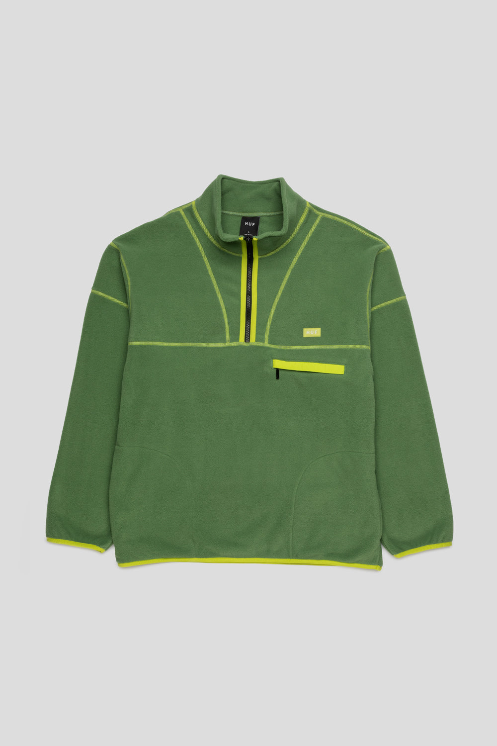 HUF Elysian Quarter Zip Fleece 'Avocado' - FL00206-FA23D1 – Foosh