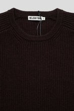 Load image into Gallery viewer, Merino Rib Knit Sweater 'Coffee Brown'