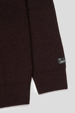 Load image into Gallery viewer, Merino Rib Knit Sweater 'Coffee Brown'