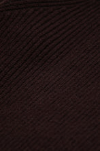 Load image into Gallery viewer, Merino Rib Knit Sweater 'Coffee Brown'