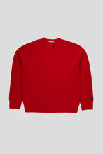 Load image into Gallery viewer, Merino Rib Knit Sweater 'Crimson Red'