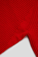 Load image into Gallery viewer, Merino Rib Knit Sweater 'Crimson Red'