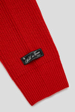 Load image into Gallery viewer, Merino Rib Knit Sweater 'Crimson Red'