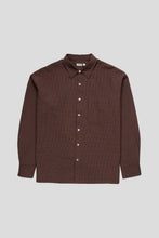 Load image into Gallery viewer, Kuzushi Seersucker Work Shirt 'Brown / Blue Check'