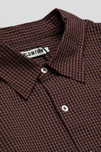 Load image into Gallery viewer, Kuzushi Seersucker Work Shirt 'Brown / Blue Check'