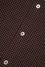Load image into Gallery viewer, Kuzushi Seersucker Work Shirt 'Brown / Blue Check'