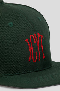 Downtown Hat 'Forest Green / Crimson'