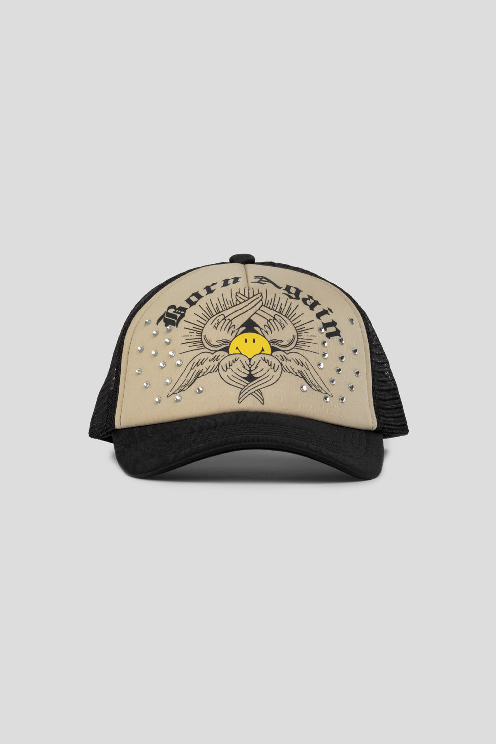 Smiley Born Again Trucker Hat