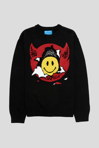 Smiley Inner Peace Knit Sweater