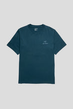 Load image into Gallery viewer, Kragg SL Cotton Bird Word Short Sleeve Shirt 'Nightscape'