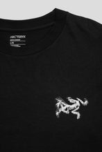 Load image into Gallery viewer, Kragg SL Cotton Bird Tile Long Sleeve Shirt &#39;Black / Arctic Silk&#39;