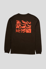 Load image into Gallery viewer, Kragg SL Cotton Bird Tile Long Sleeve Shirt 'Carob / Dynasty'