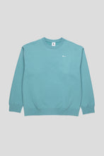 Load image into Gallery viewer, Solo Swoosh Fleece Crew &#39;Denim Turquoise&#39;