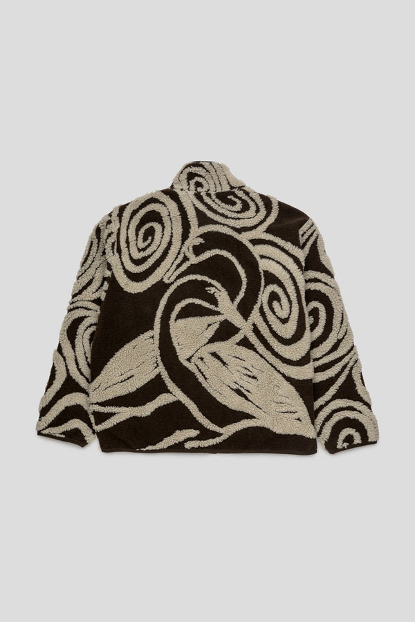 Swirls Jacquard Zip Jacket