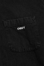 Load image into Gallery viewer, Obey Charlie Denim Woven Shirt 'Faded Black'