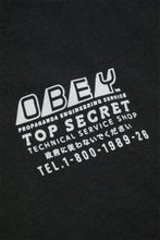 Load image into Gallery viewer, Obey Top Secret Heavyweight Tee 'Vintage Black'