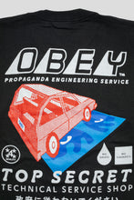 Load image into Gallery viewer, Obey Top Secret Heavyweight Tee 'Vintage Black'