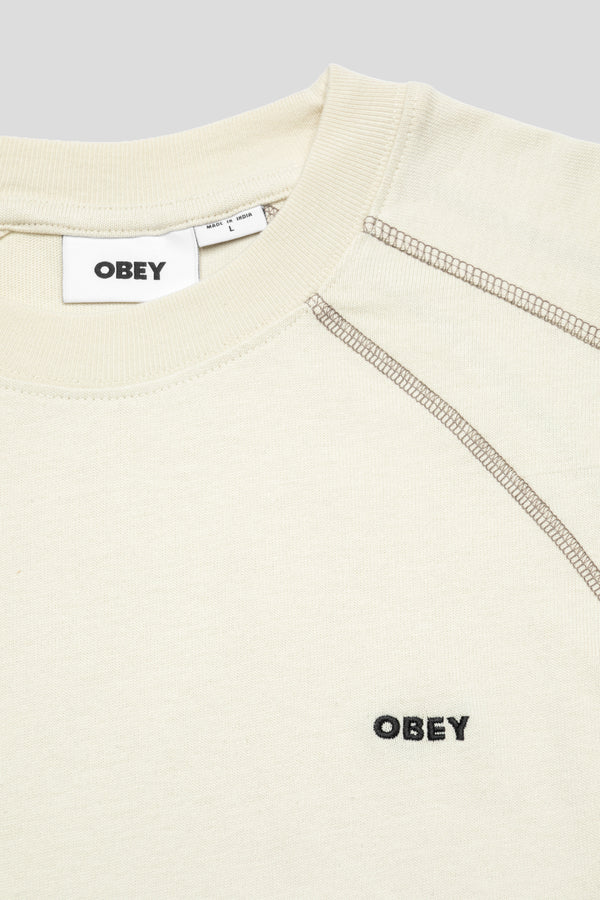 Contrast Stitch Tee 'Silver Birch'