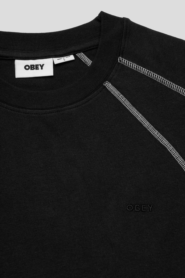Contrast Stitch Tee 'Digital Black'
