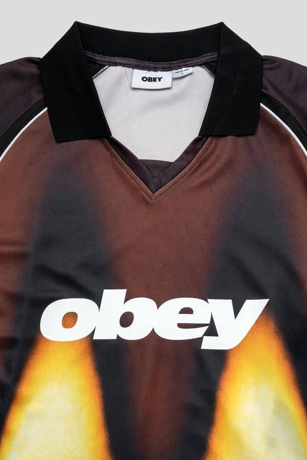 Blurred Soccer Jersey 'Burnt Red'